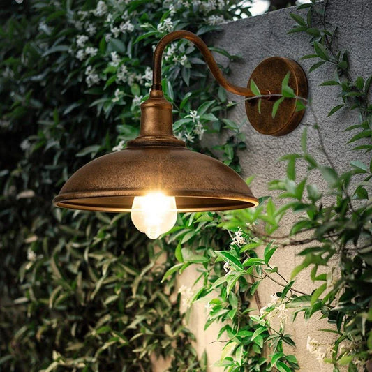 LOFTSOUL™ Vintage Wandleuchte – Outdoor-Lampe im Industrial Style (E27, mit Leuchtmittel)