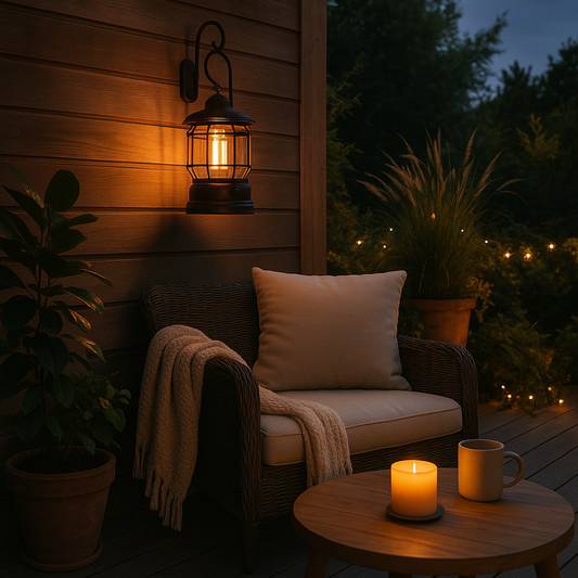 LOFTSOUL™ Vintage Wandleuchte – Wandlampe im Industrial Design aus Holz & Metall (E27, mit Leuchtmittel)