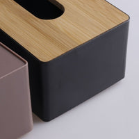 IRONFORM™ Taschentuchbox – Holz mit Bambusdeckel