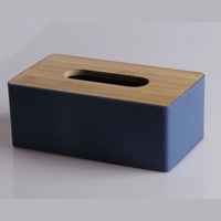 IRONFORM™ Taschentuchbox – Holz mit Bambusdeckel