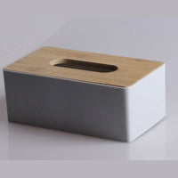 IRONFORM™ Taschentuchbox – Holz mit Bambusdeckel
