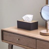 IRONFORM™ Taschentuchbox – Holz mit Bambusdeckel