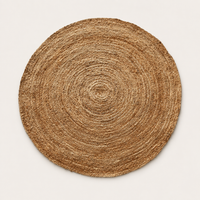 LOFTWEAVE runder Jute-Teppich Natur pur – Freisteller