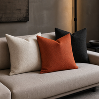 LOFTWEAVE Chenille-Kissenbezüge auf einem Sofa – Anwendungsbeispiel, mit KI visualisiert